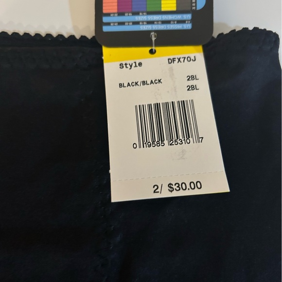 Bali Cream and Black Ultra Control Briefs Medium Fits 8-10. Get both for $22 - Picture 9 of 9